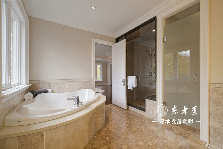 美式原木衛(wèi)生間定制圖片