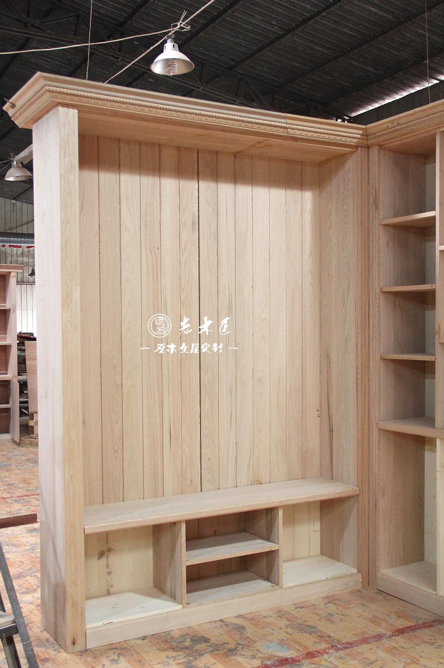 老木匠原木衣柜圖片