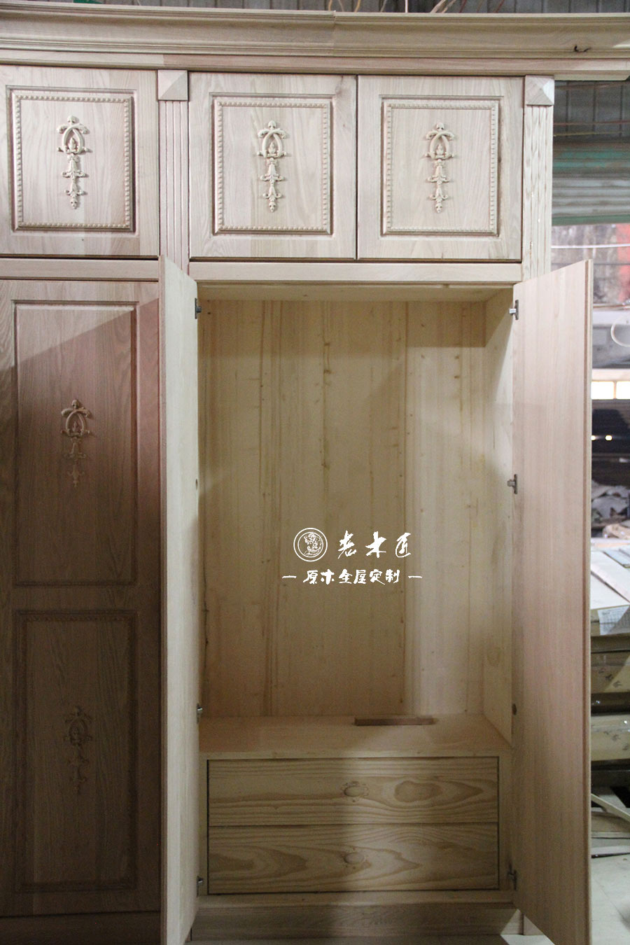 老木匠原木衣柜圖片