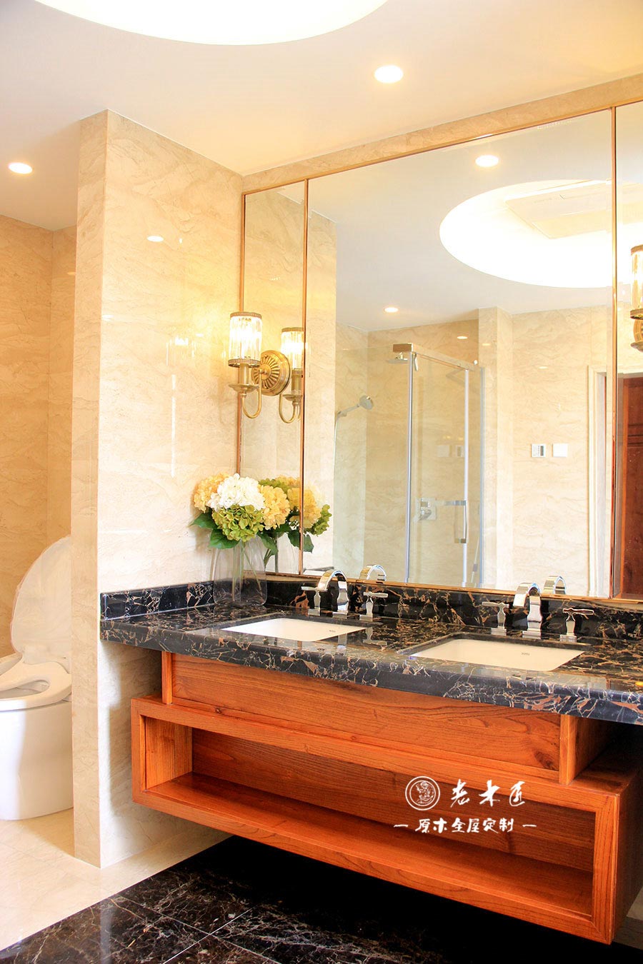 衛(wèi)生間浴室柜原木裝修效果圖