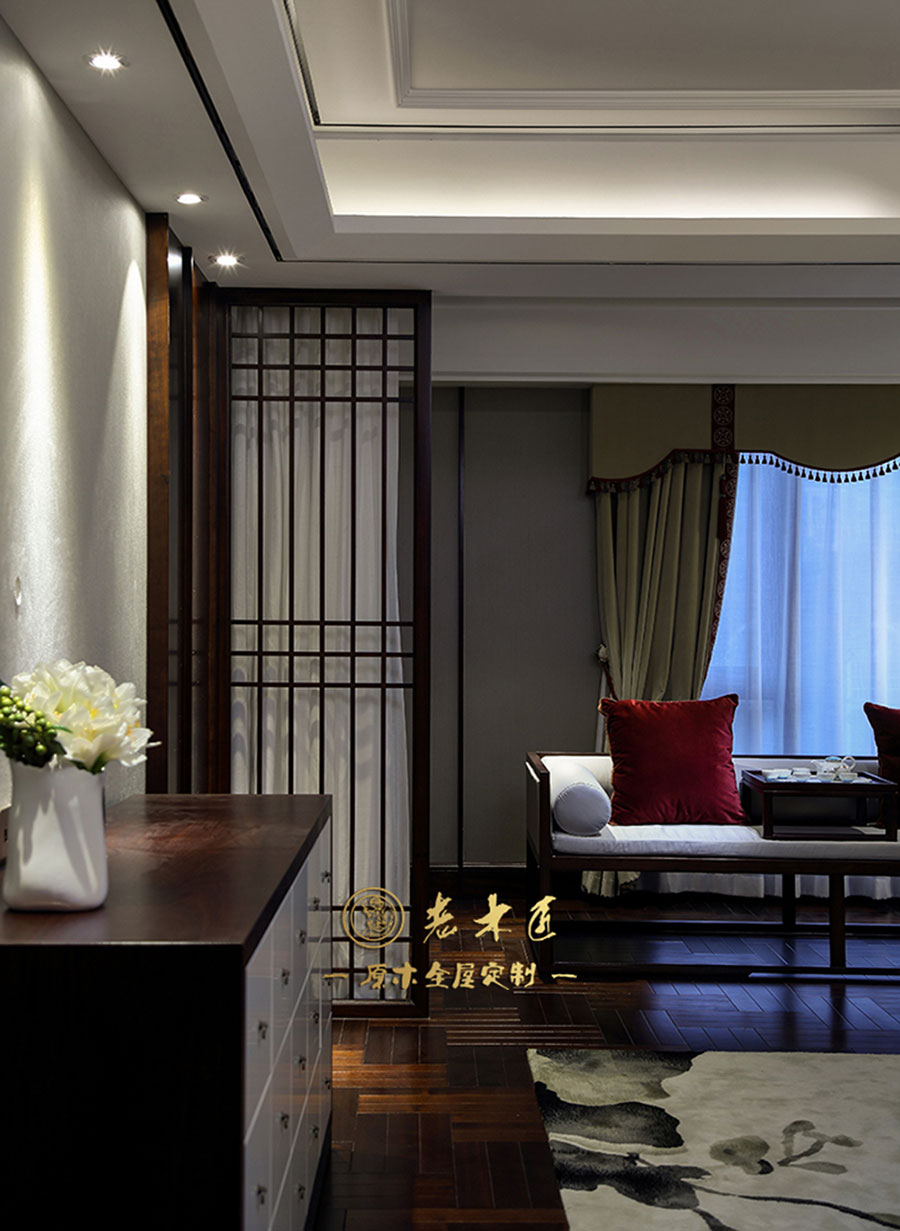 新中式原木全屋定制圖片