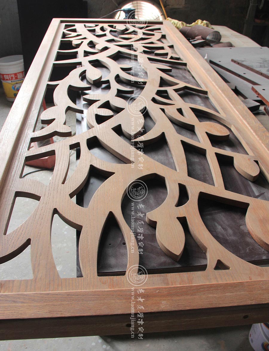 老木匠原木屏風(fēng)花格