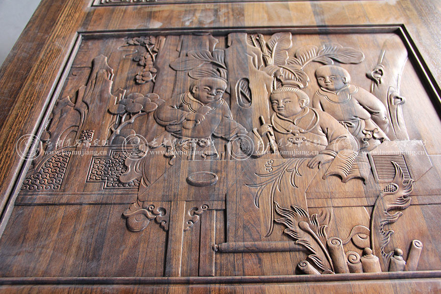 老木匠原木屏風(fēng)花格