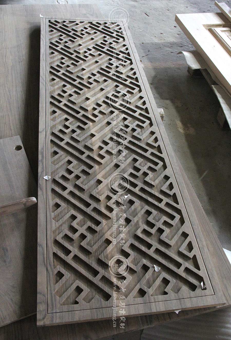 老木匠原木屏風(fēng)花格