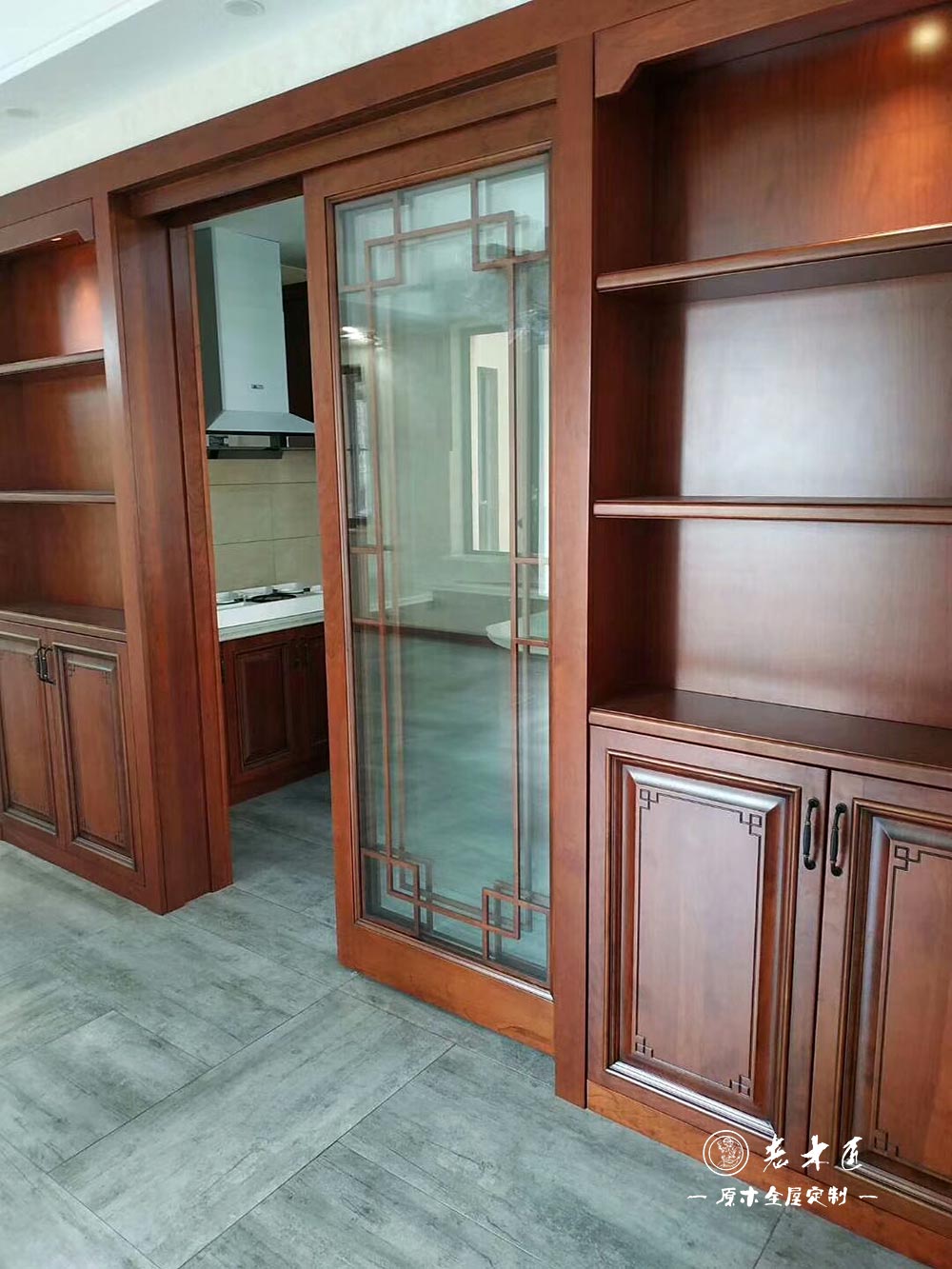 新中式原木家裝效果圖