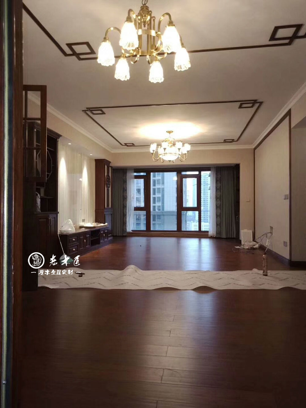 新中式原木整裝定制效果圖