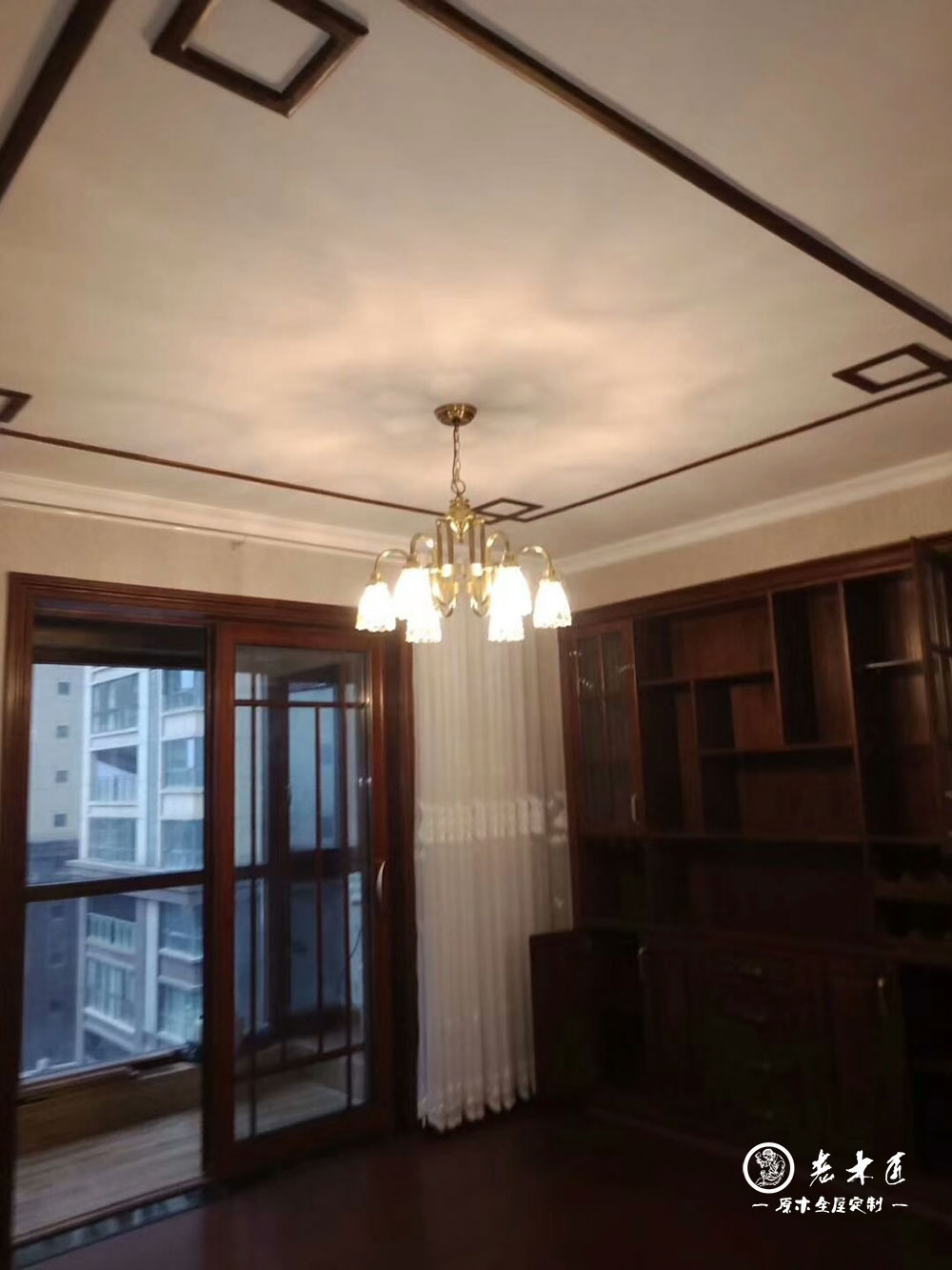 新中式原木整裝定制效果圖