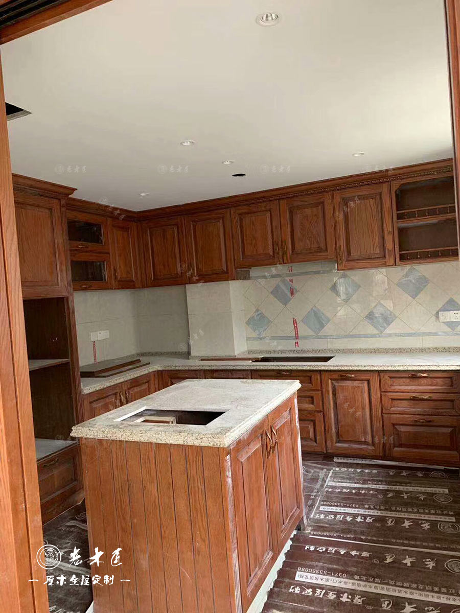 原木廚房定制效果圖