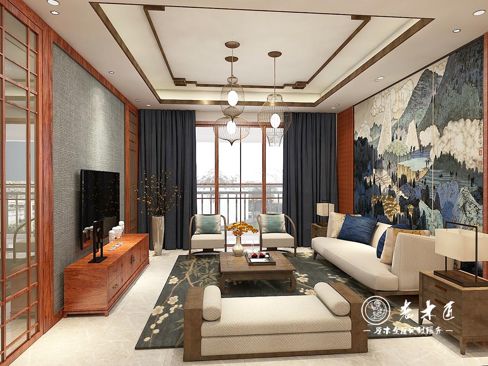 新中式全屋定制效果圖