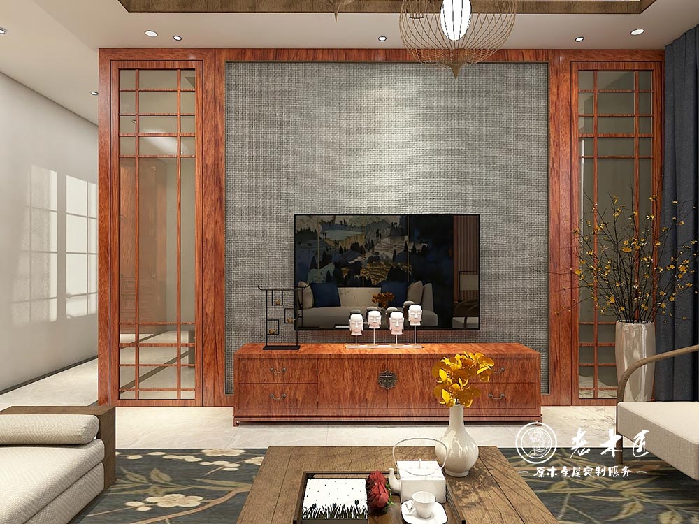 新中式全屋定制效果圖