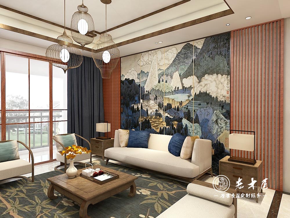 新中式全屋定制效果圖