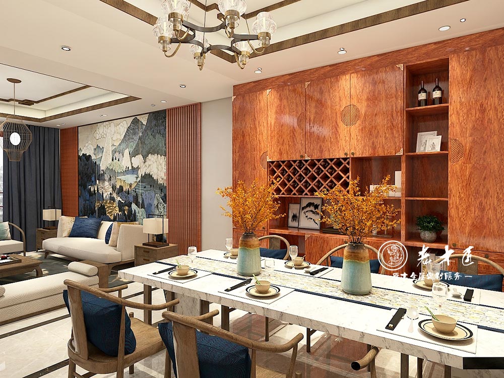 新中式全屋定制效果圖