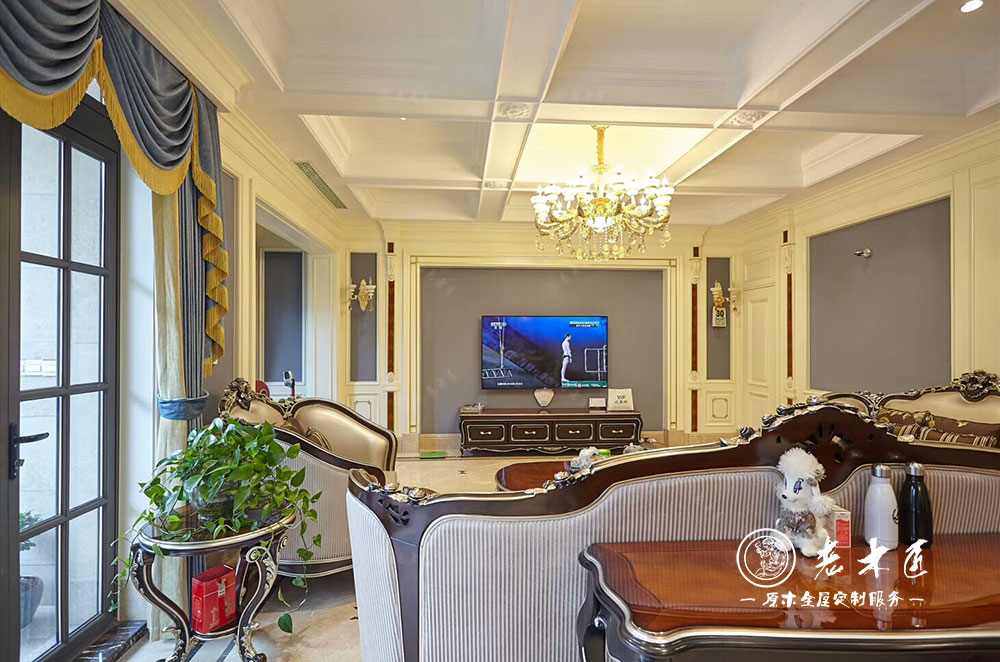 歐式別墅實(shí)木全屋定制效果圖