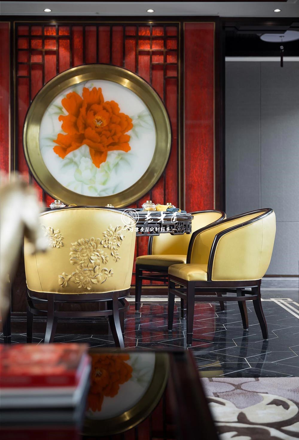 中式原木整裝效果圖