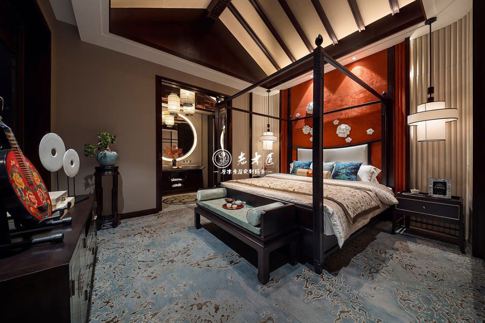 中式原木整裝效果圖