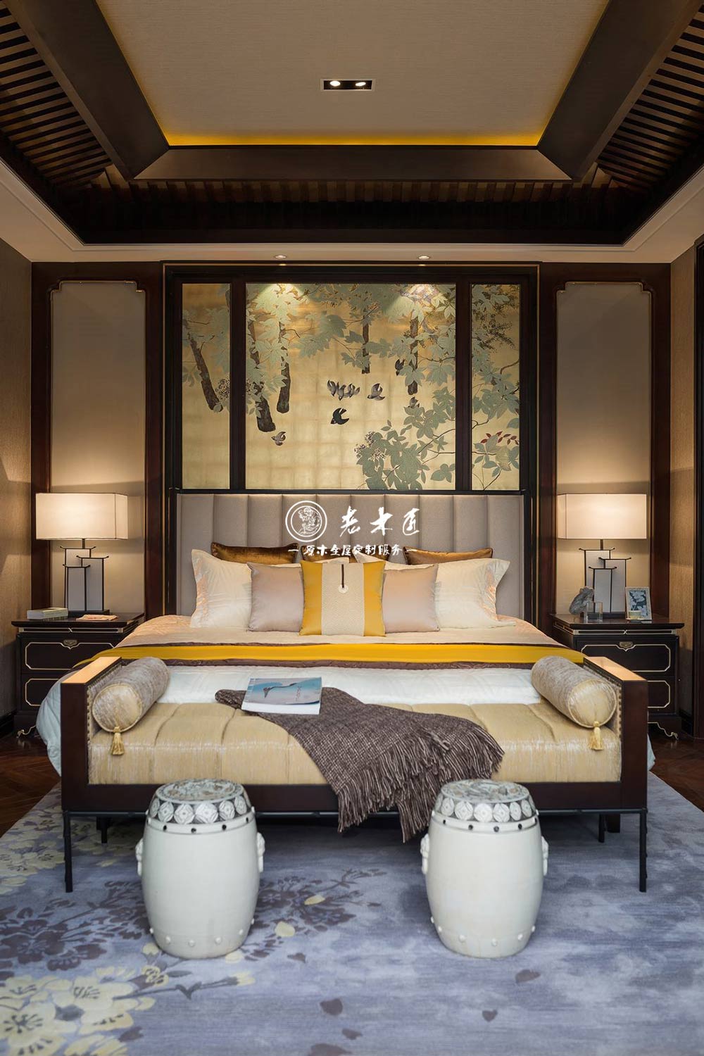 中式原木整裝效果圖