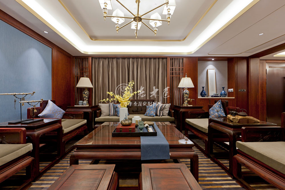 新中式原木全屋定制