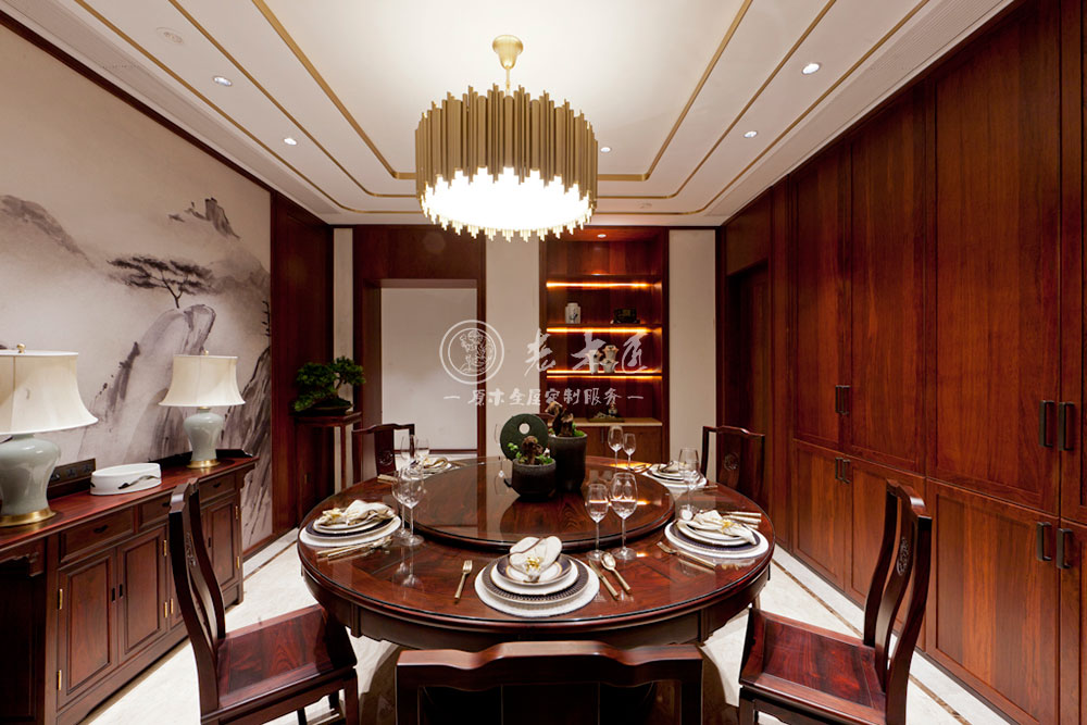 新中式原木全屋定制