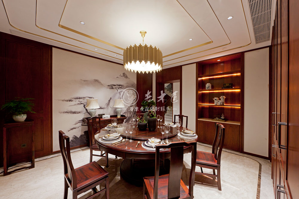 新中式原木全屋定制