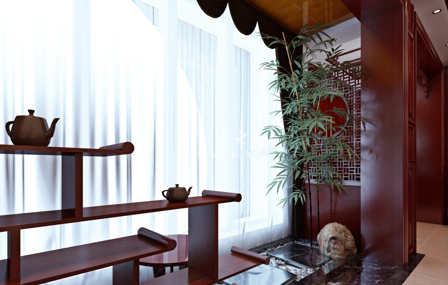 中式風格別墅原木全屋定制