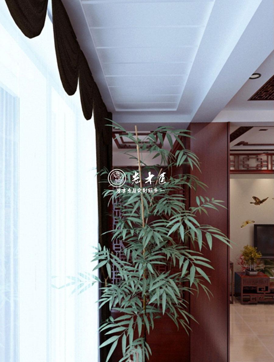 中式風格別墅原木全屋定制