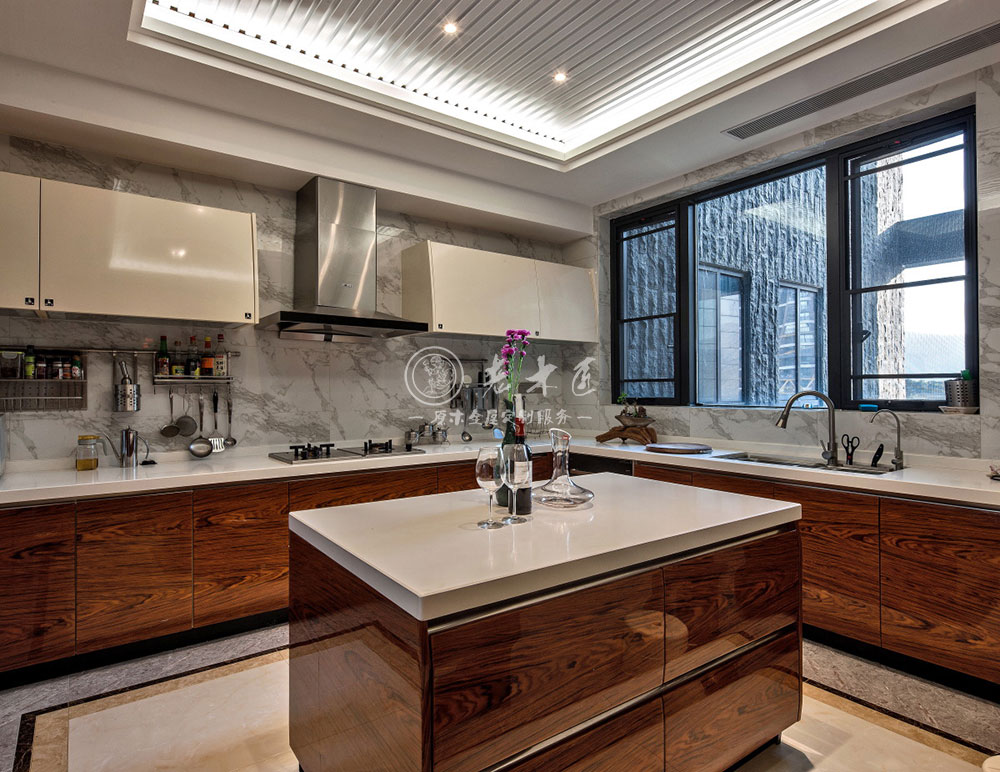 新中式原木家居效果圖