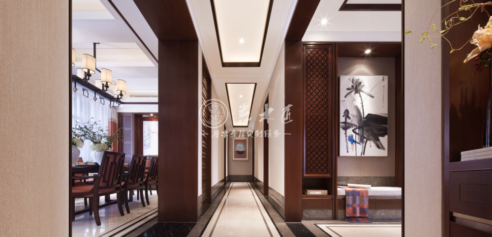 新中式原木全屋定制