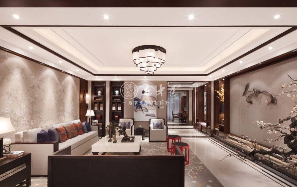 新中式原木全屋定制