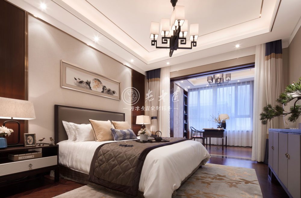 新中式原木全屋定制