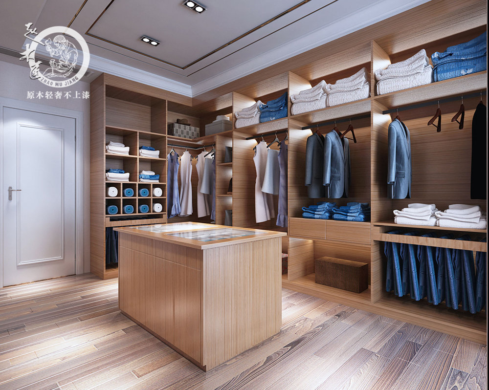 極簡(jiǎn)輕奢衣帽間效果圖