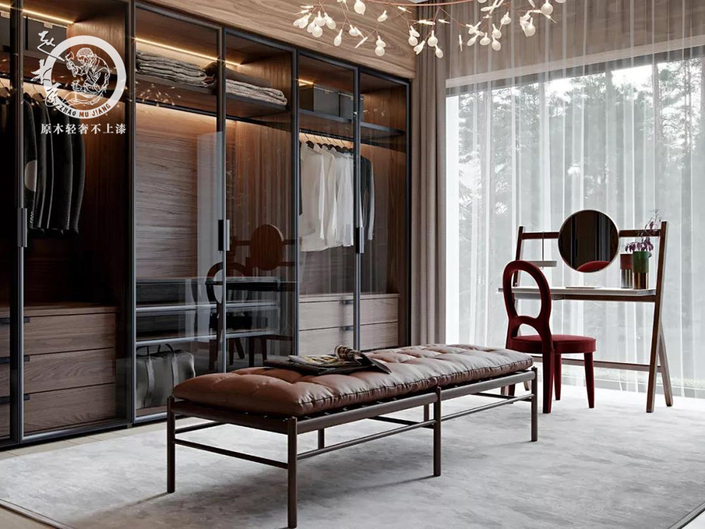 極簡(jiǎn)輕奢衣帽間效果圖