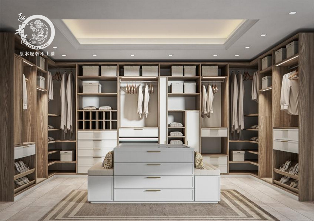 極簡(jiǎn)輕奢衣帽間效果圖