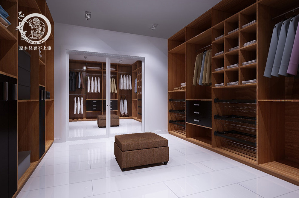 極簡(jiǎn)輕奢衣帽間效果圖