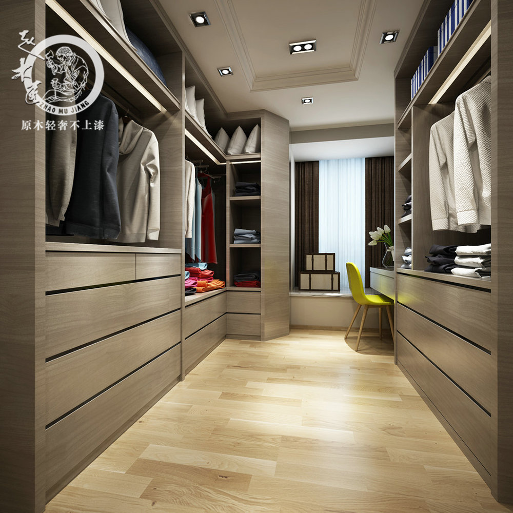 極簡(jiǎn)輕奢衣帽間效果圖