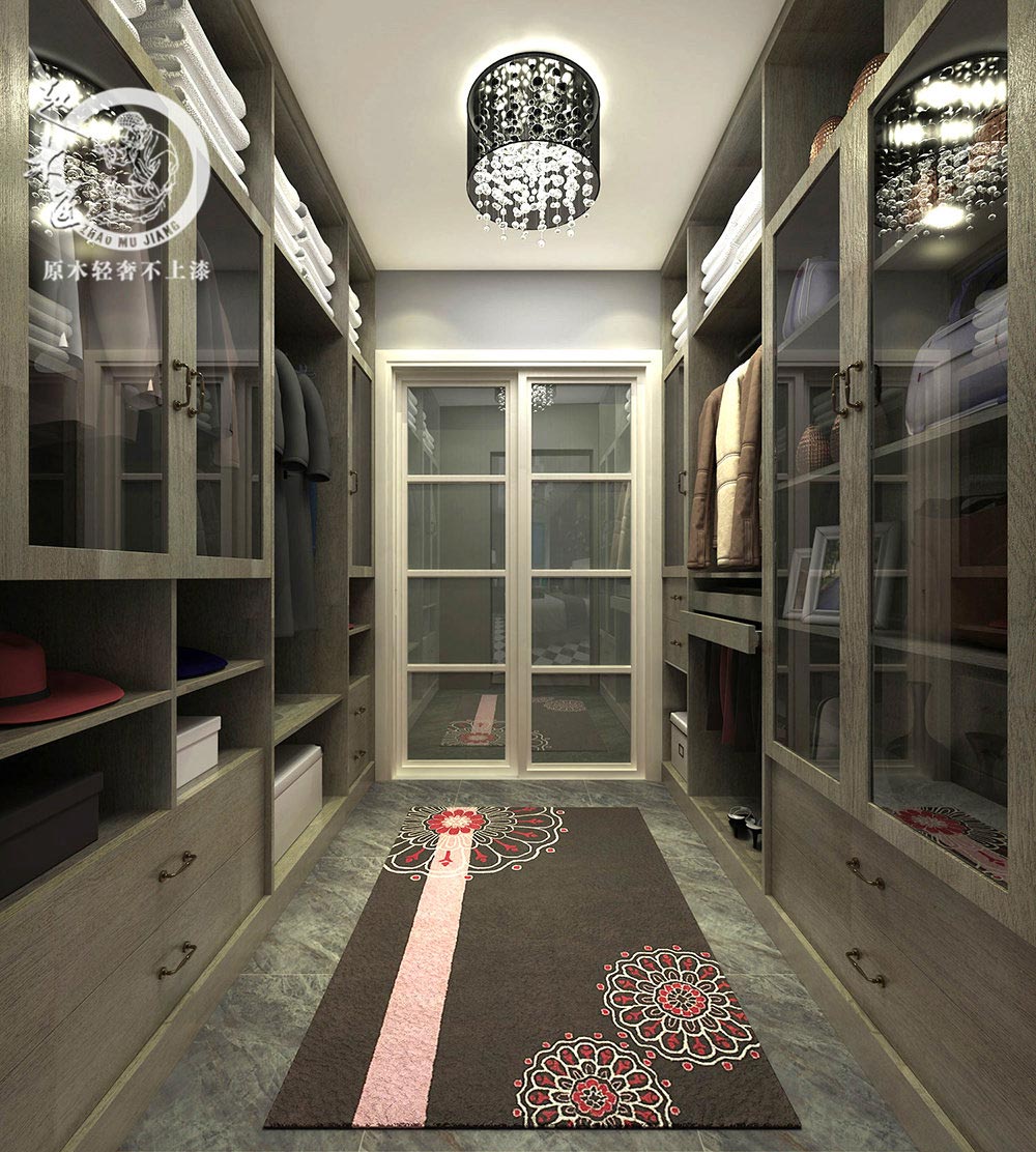 極簡(jiǎn)輕奢衣帽間效果圖