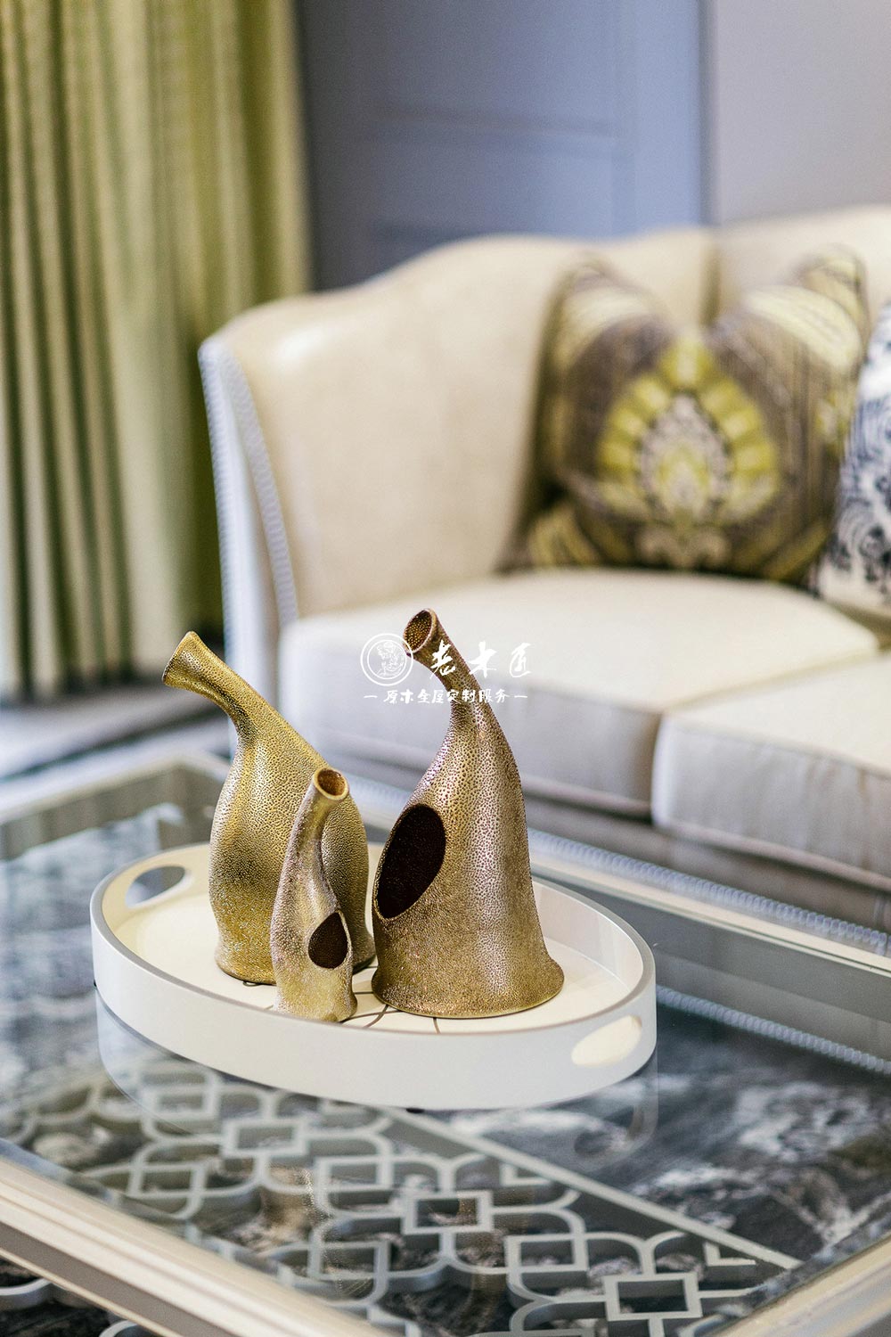 高級灰歐式實木家裝