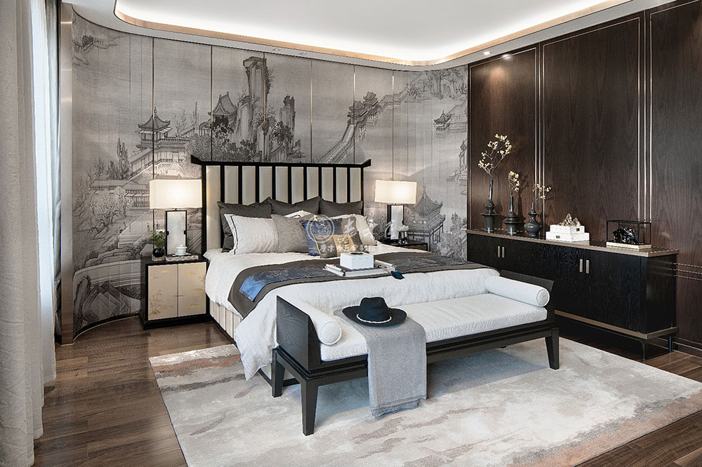 現(xiàn)代新中式別墅原木定制