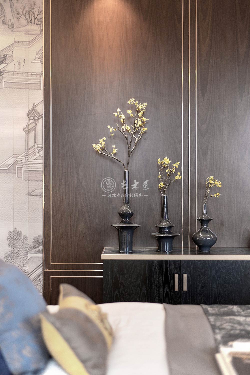 現(xiàn)代新中式別墅原木定制