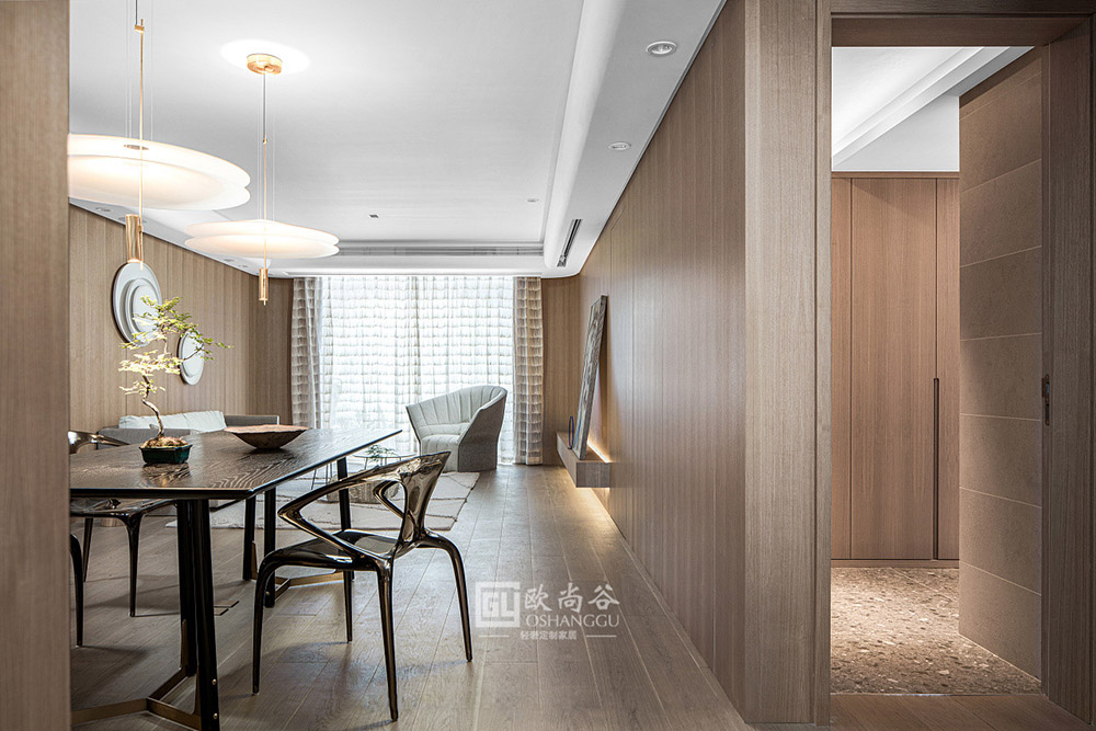 原木輕奢木飾面家居