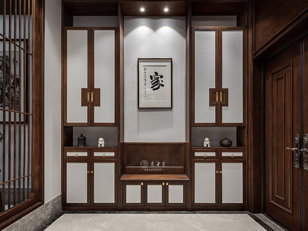 別墅新中式原木全屋定制