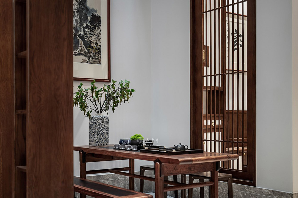 別墅新中式原木全屋定制