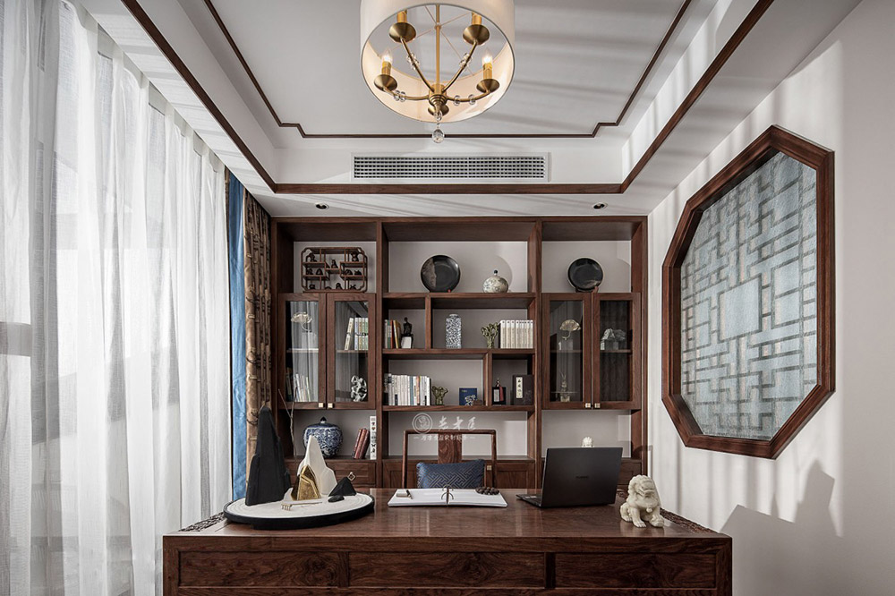 別墅新中式原木全屋定制