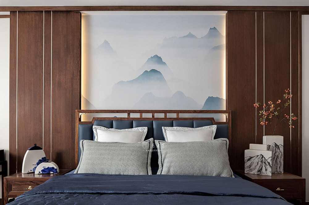 別墅新中式原木全屋定制