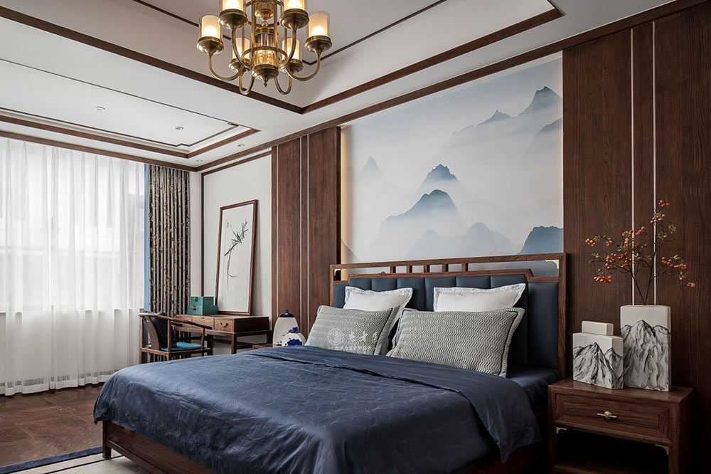 別墅新中式原木全屋定制