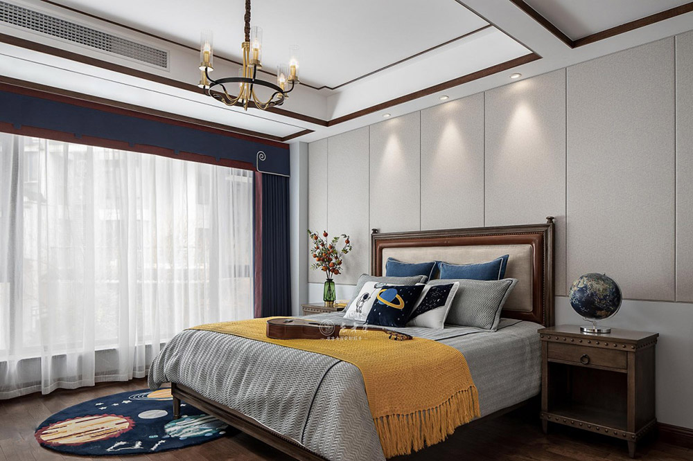 別墅新中式原木全屋定制