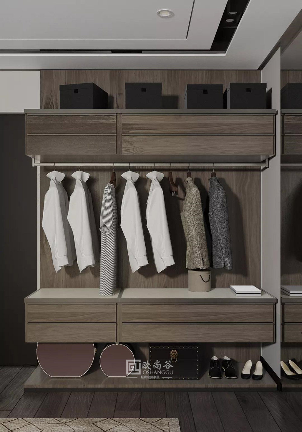 極簡輕奢衣帽間