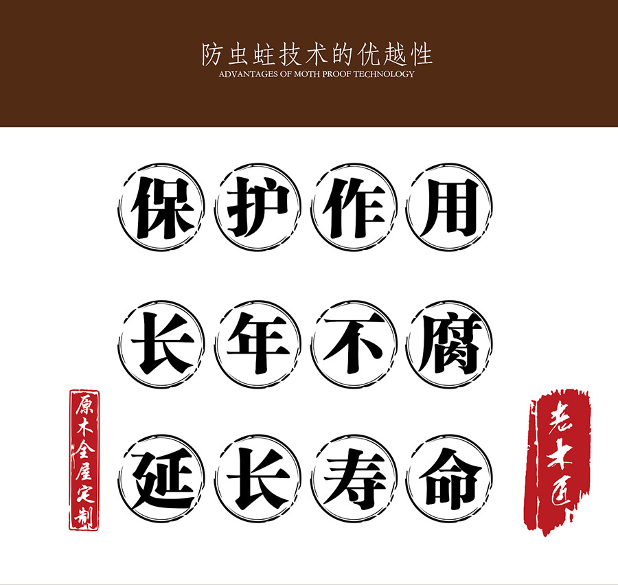 老木匠原木防蟲蛀工藝