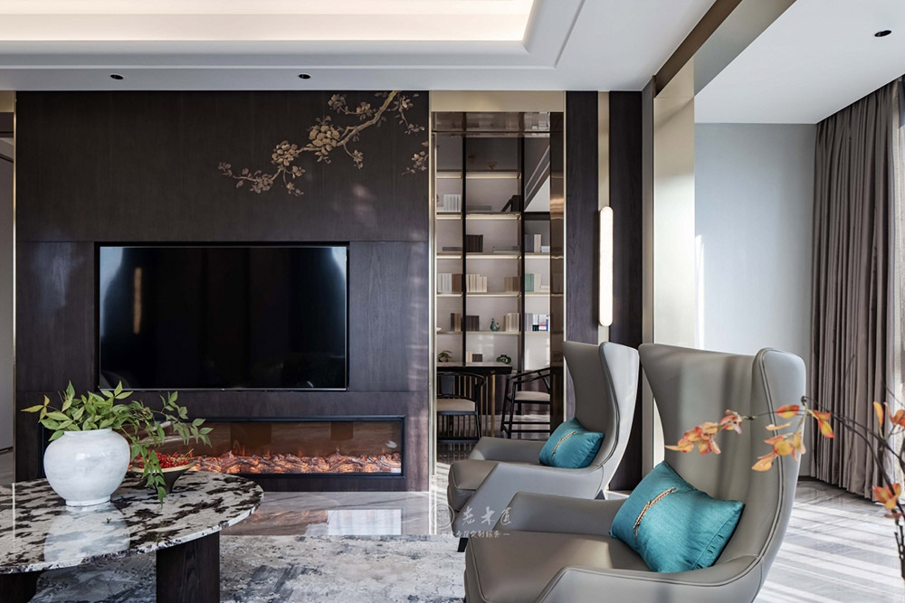 別墅輕奢新中式原木定制