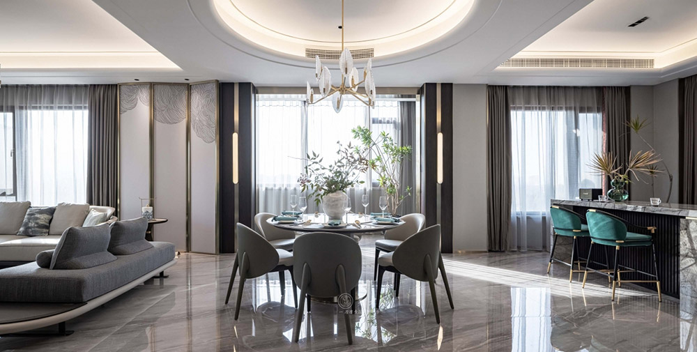 別墅輕奢新中式原木定制