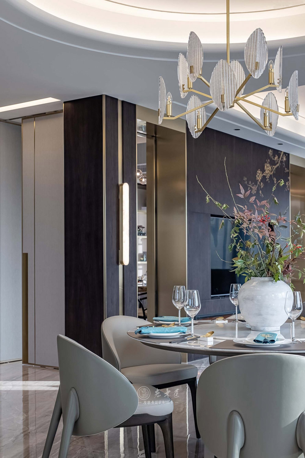 別墅輕奢新中式原木定制